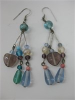 Pair Of Glass Bead Earrings