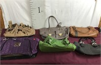 Assorted Leather Pocketbooks And A Carry Bag