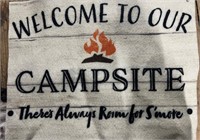 WELCOME TO OUR  CAMPSITE Doormat