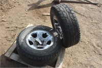 (2) Wild Country 265/70R17 Tires on 5 Bolt Rims