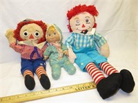 1970 Mattel Baby Beans Pull String Doll, Ragety An