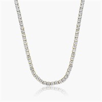 10K TWO TONE 2.50CT DIAMOND NECKLACE