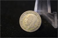 1930 United Kingdom 6 Pence Silver Coin