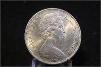 1966 Bahamas Silver $1 Coin