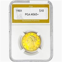 1901 $10 Gold Eagle PGA MS65+