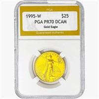 1995-W $25 1/2oz Gold Eagle PGA PR70 DCAM