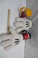 Mickey Mouse Plush Gloves & Cups