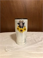 Cow and Sunflower Tumbler