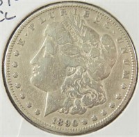 1890-CC CARSON CITY MORGAN SILVER DOLLAR $1.00