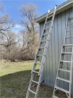 aluminum extension ladder