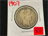 1907 Barber Quarter