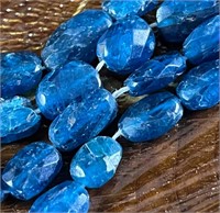 Blue Apatite Beads 7mm x 11mm