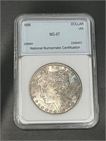1886 Morgan Silver Dollar NNC MS-67