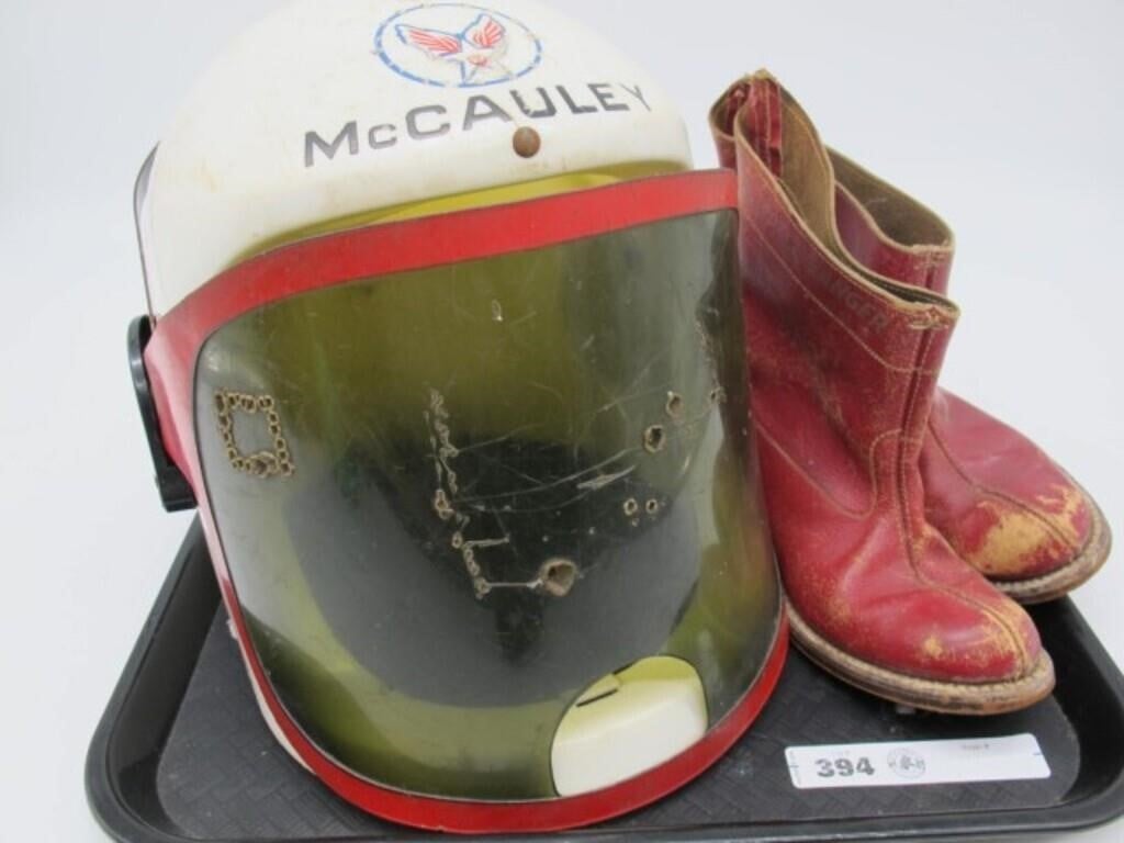 MCCAULEY SPACE HELMET AND SPACE RANGER BOOTS
