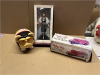 BARBIE, PIGGY BANK & COLLECTIBLE TOY TRUCK