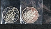 CAMEO PROOF UC 50c COIN Canada + 50 CENT PIECE