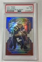 2021 Prizm #336 Red White Blue Mac Jones PSA 8!