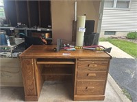 2 Door Wood Desk