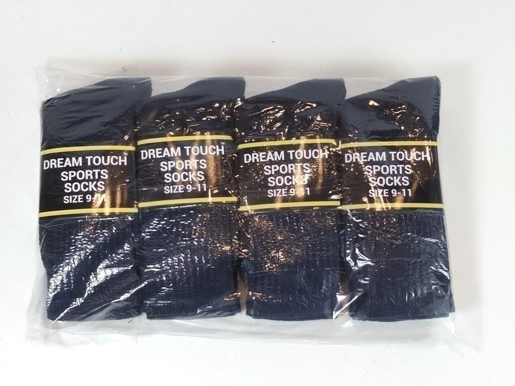 NEW Dream Touch Sports Socks Size 9-11 (x4pairs)