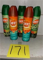 GROUP LOT OF (5) “OFF” INSECT REPELLENT
