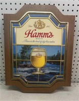 Hamms Plastic Beer Sign