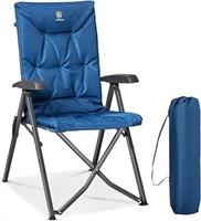 EVER ADVANCED Folding Padded Camping Chair 4 Posit
