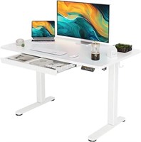 Standing Desk with Drawers, 48 x 24 Inch Adjustabl