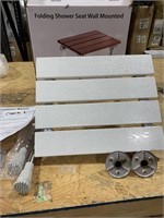 Folding shower seat wall mounted 15 x 12