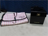 (2) VICTORIA'S SECRET Makeup Box & Bag