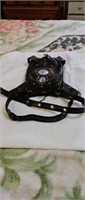 Bikers leather purse with long strap new