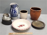 Art Pottery; Redware & Stoneware Lot