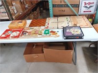 Vintage Board Games.  Monopoly,  Checkers,