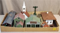 Lot of HO & Other Cardboard Buildings