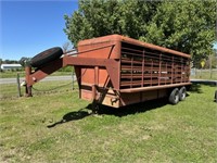 GN 20' cattle trailer - good floor