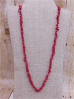 RED CORAL NECKLACE ROCK STONE LAPIDARY SPECIMEN