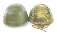 Kevlar Military Helmet & Cotton Camo Hat