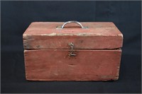 Primitive Barn Red Tool Box with Tools