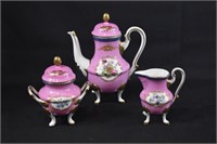 French Imperial Porcelain Coffee Service Set