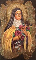"St Therese" 7,5"x4,5" Collectible Icon-Antanenka