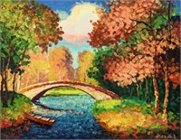 “Forgotten Bridge"16x20Original Painting-Antanenka