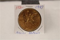 1947 Mexico 50 Pesos Gold (BU)