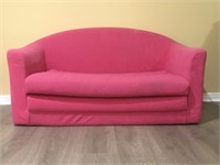 Kid’s Pink Fold Out Loveseat