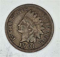 1901 Full Liberty Indian Head Cent