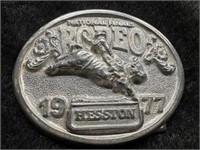 1977 Hesston Silver Award NFR Ltd, # 599 Buckle