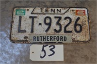 1969 Tennessee Tag