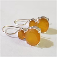 $120 Silver Citrine Earrings