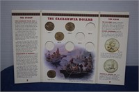 Sacagawea Dollar Album w/ Four Coins
