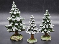 Three Dept 56 Christmas Tree Figurines