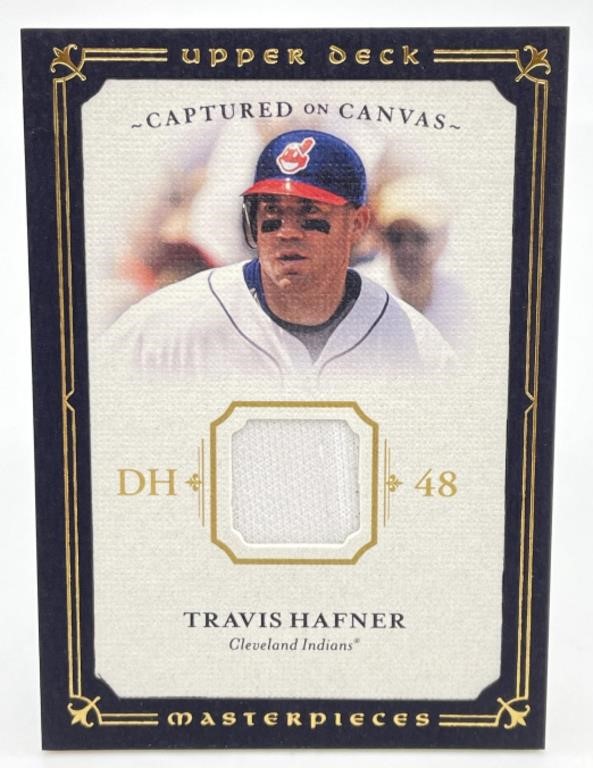 2008 UD Masterpieces Travis Hafner Jersey Card