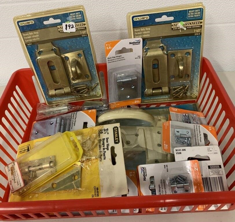 Locks & Hinges (see photo (NO SHIPPING)